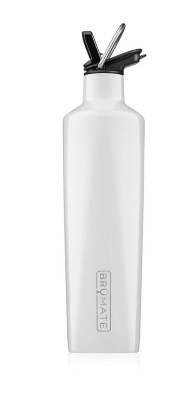 BrüMate RH25W 25oz Rehydration Water or Liquor Bottle (Ice White)